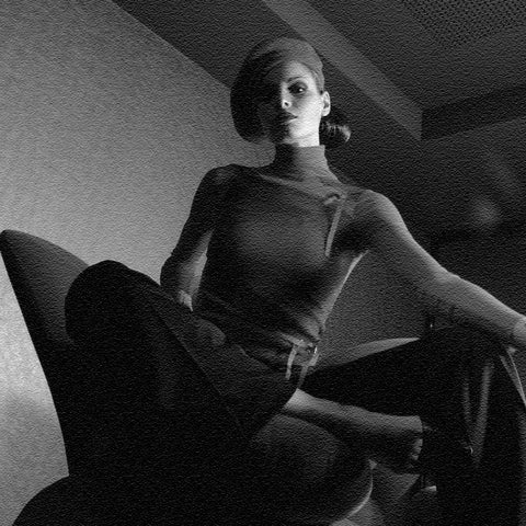 Berret rouge en noir & blanc